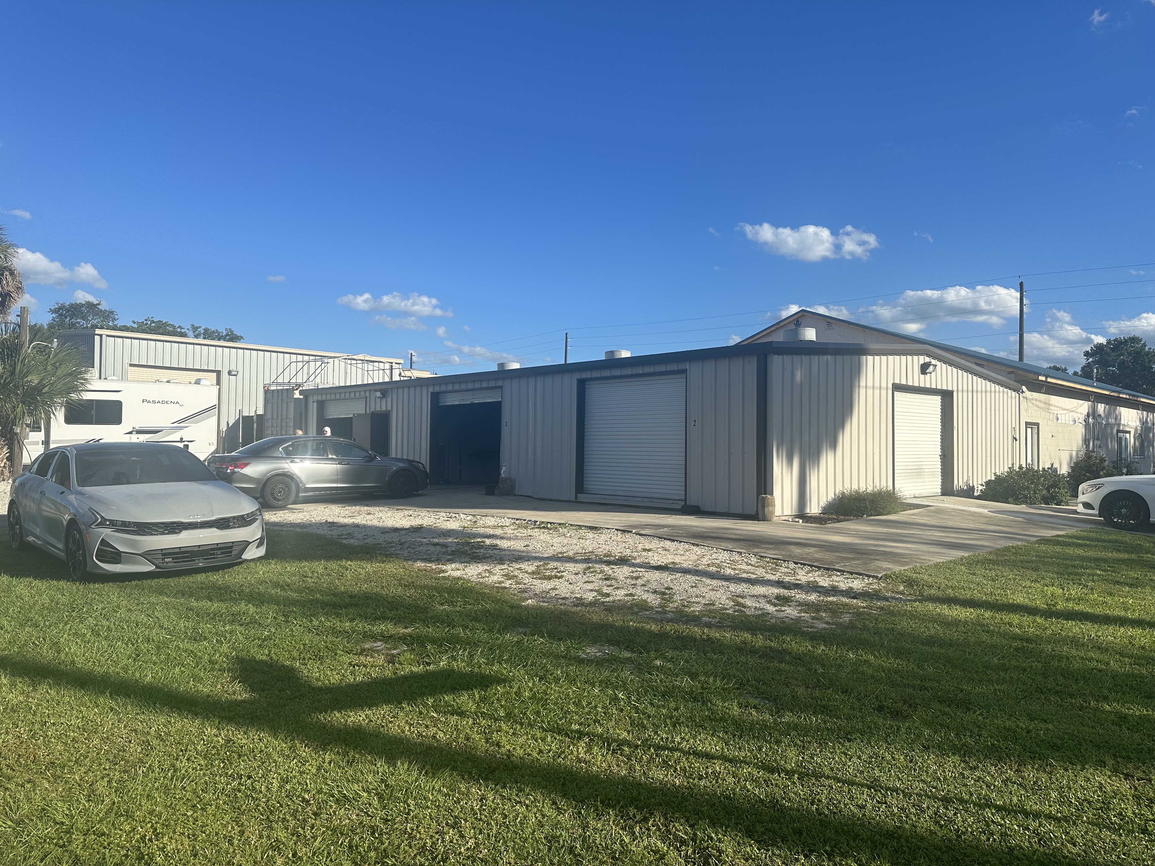 Professional auto collision repair work in progress