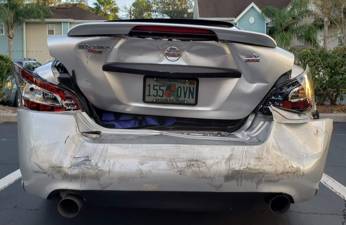 Vehicle before collision repair - damaged front end