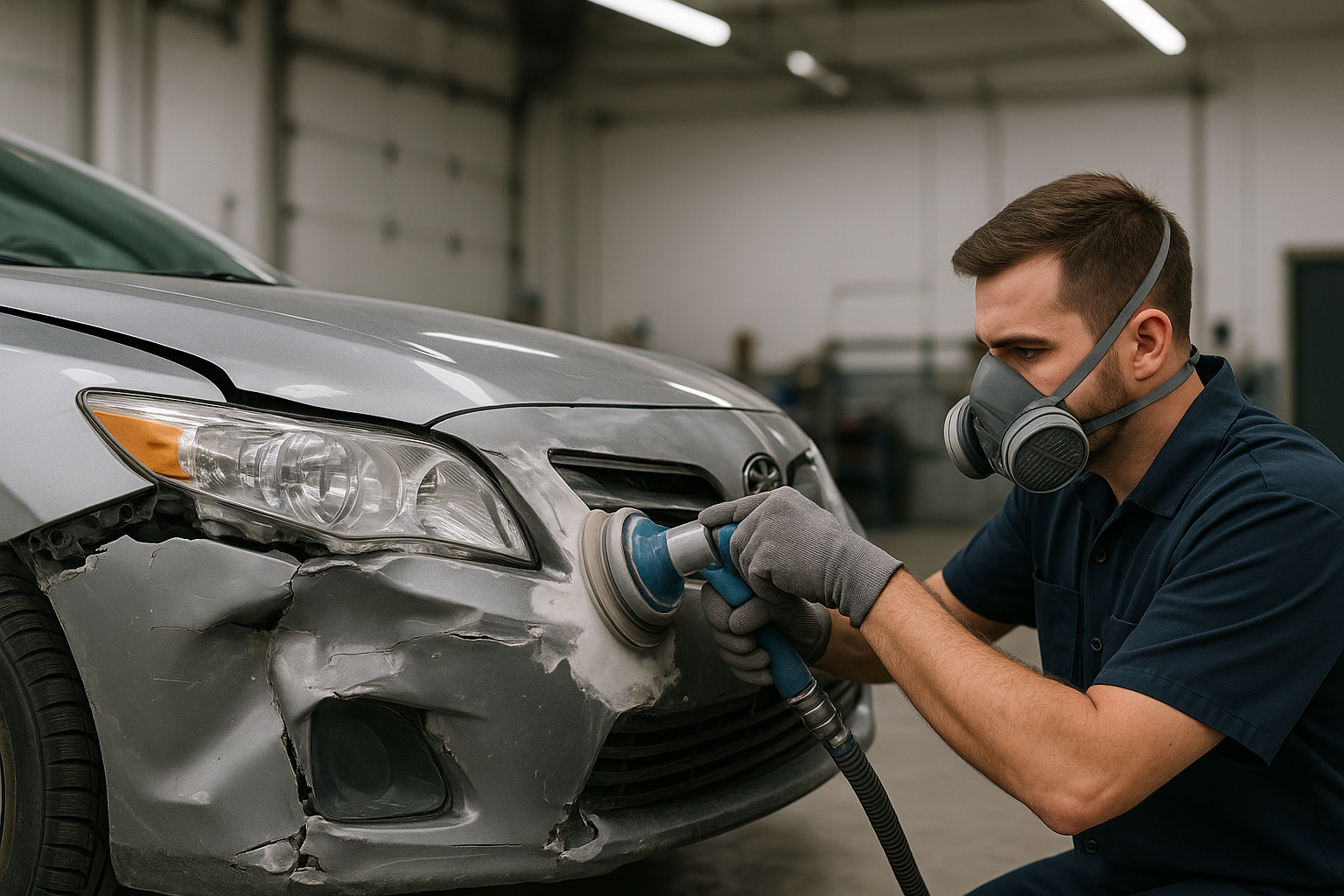 Professional collision repair